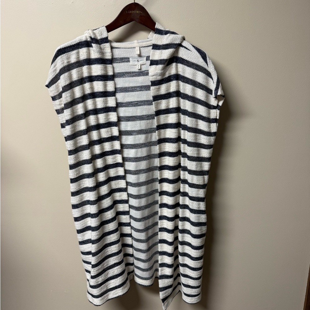 Lou & Grey Navy and White Striped Knit